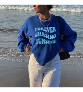 FOREVER CHASING SUNSETS Casual Sweatshirt